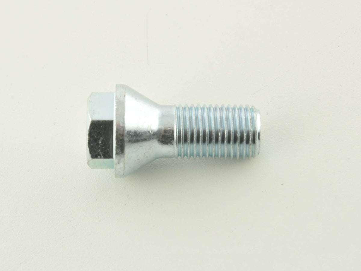 Radschraube einzeln Schaftlänge 26mm Kegelbund Kurzkopf silber M12x1,5 Radschraube einzeln Schaftlänge 26mm Kegelbund Kurzkopf silber M12x1,5